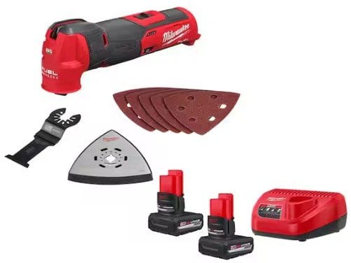 Milwaukee M12 FUEL 12V Lithium-Ion Cordless Oscillating Multi-Tool with M12 XC 5.0 Ah Battery (2-Pack) Starter Kit Deal