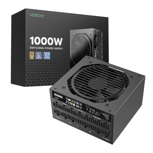 Vetroo G5 1000W 80 Plus Gold ATX 3.0 Fully Modular Power Supply