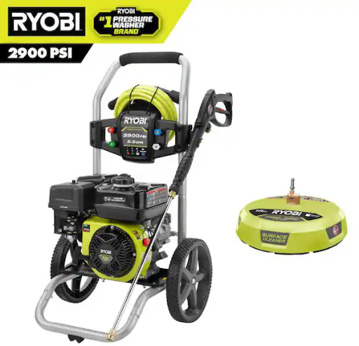RYOBI 2900 PSI 2.5 GPM Cold Water Gas Pressure Washer with 212cc Engine and 15 in. Surface Cleaner Deal