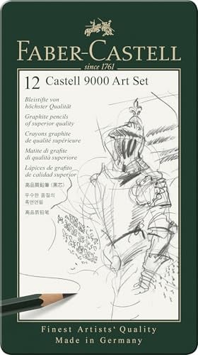 Faber-Castell 9000 Graphite Sketch Pencil Set (12 Count) Deal