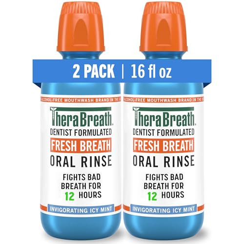 2-Pack 16-Oz TheraBreath Fresh Breath Oral Rinse (Icy Mint)