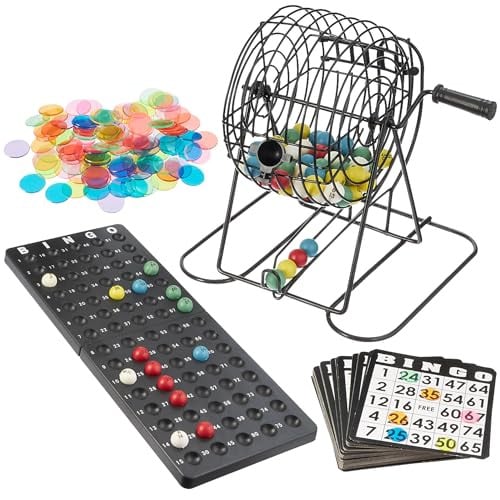 Royal Bingo Supplies Deluxe Bingo Game Set, 50 Reusable Cards, 300 Chips, 75 Jumbo Balls Deal