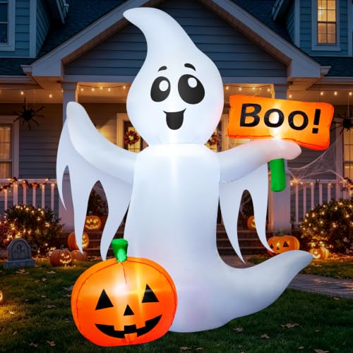 Halloween Inflatable Ghost with LED Lights 4.5 FT Deal