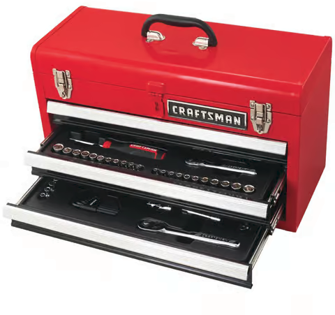 Craftsman 104-Piece 1/4 and 3/8 in. drive Metric/SAE 6 and 12 Point Mechanics Tool Set with Hard Case Deal