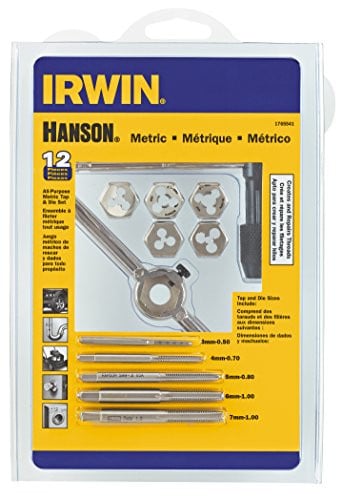 IRWIN Tap And Die Set, Metric, 3MM-7MM, 12-Piece Deal