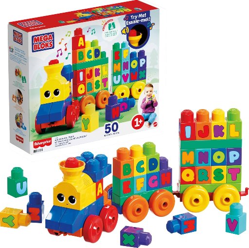 Mega Blocks ABC Musical Train 50-Piece