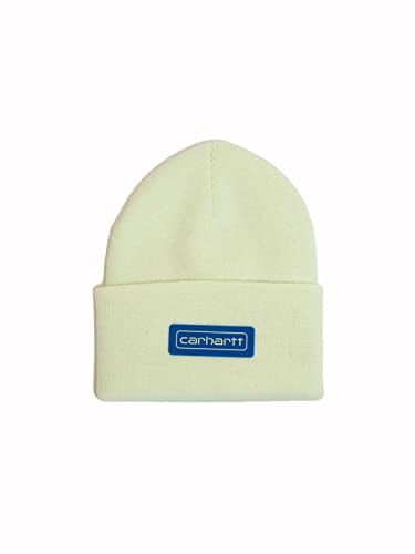 Carhartt Men's Knit Logo Patch Beanie (Hint of Lime)