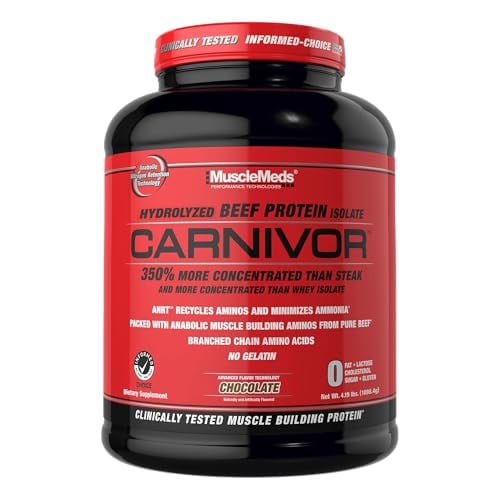 MuscleMeds CARNIVOR Beef Protein Isolate Powder Chocolate 56 Servings