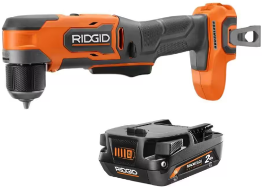 RIDGID 18V SubCompact Brushless Cordless 3/8 in. Right Angle Drill with 2.0 Ah Battery