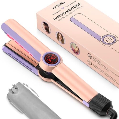 Hittiona Ionic 1.3" Flat Ceramic Plate Hair Straightener