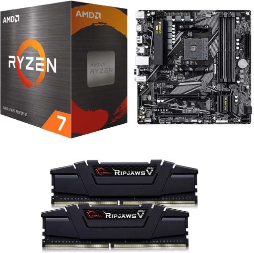 AMD Ryzen 7 5800XT, Gigabyte B550M DS3H AC R2 AM4, G.Skill Ripjaws V 16GB DDR4-3200 Bundle Deal