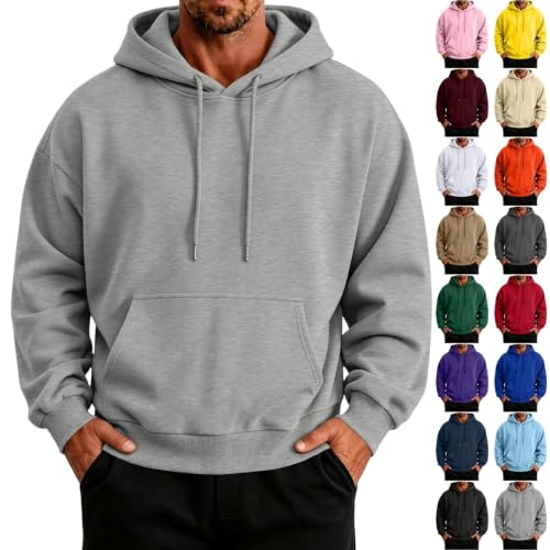 Fleece Pullover Oversize Hooded Sweatshirt with Kangaroo Pocket Deal
