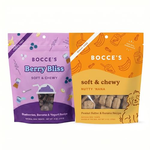 Bocce’s Bakery Berry Bliss Smoothie + Nutty ‘Nana Dog Treat Bundle (2 Pack) Deal