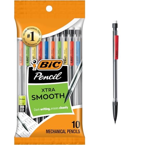BIC Xtra-Smooth Mechanical Pencils with Erasers 0.7mm 10-Count Deal