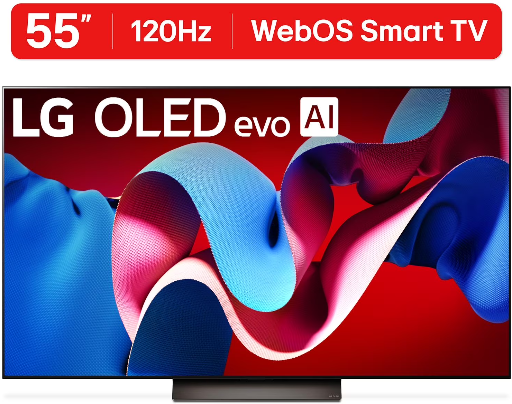 LG 55" 4K UHD OLED Web OS Smart TV C4 Series Deal