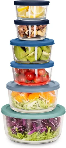 Art & Cook 12-Piece Glass Food Storage Set
