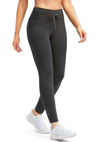 G Gradual Women's Fleece Lined Winter Leggings High Waisted Water Resistant with Pockets