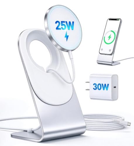 25W Magnetic Wireless Charger for MagSafe, iPhone 12-18 & Duo