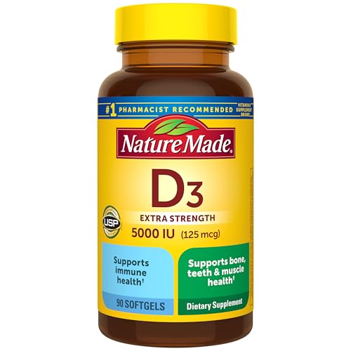 Nature Made Vitamin D3 5000 IU (125 mcg) 90 Softgels Deal