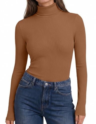 Ekouaer Women's Turtleneck Tops