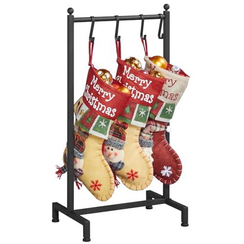 Christmas Stocking Holder Stand with 4 Hooks
