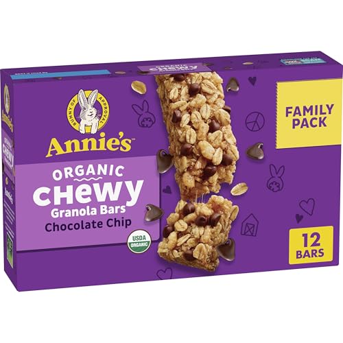 Annie's Homegrown Organic Chocolate Chip Chewy Granola Bars, 12-Count