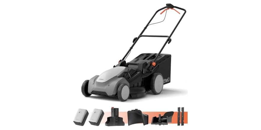 Litheli 21" 40V Brushless Cordless Lawn Mower with 2x 8Ah Batteries
