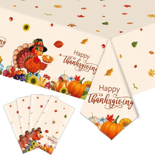 Thanksgiving Tablecloth 4-Pack
