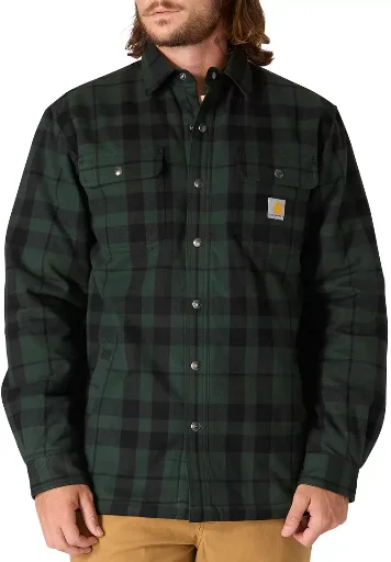 Carhartt Men's Flannel Sherpa Lined Shirt Jacket Deal
