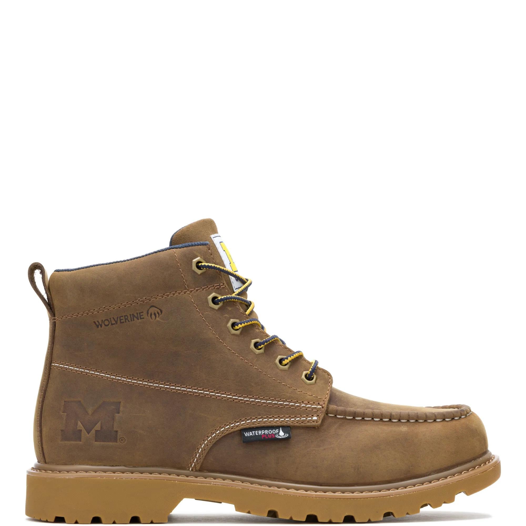 Wolverine x Valiant University of Michigan Floorhand Moc Toe Work Boot