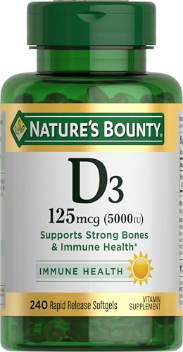 Nature's Bounty Vitamin D3 5000 IU 240-Count Softgels Deal