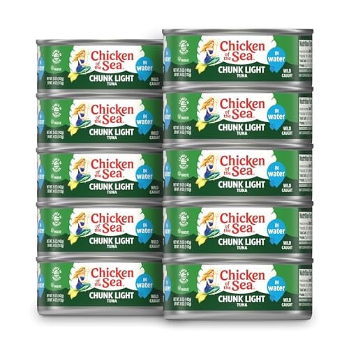 Chicken of the Sea Wild Caught Chunk Light Tuna 10-Pack