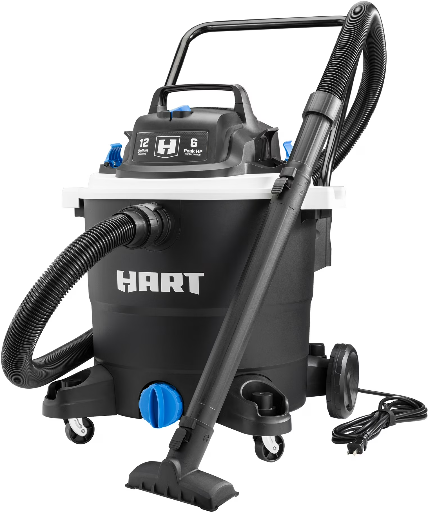 HART 12 Gallon 6 Peak HP Wet/Dry Vacuum