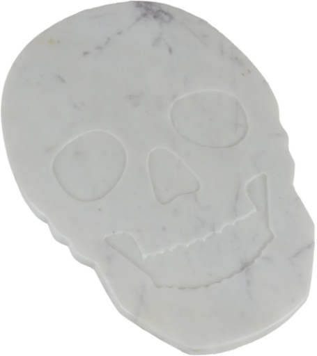 Way to Celebrate Marble Serving Board (Pumpkin or Skull)
