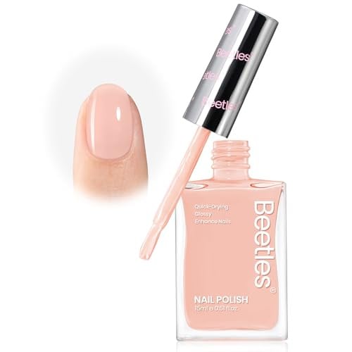 Beetles Bubble Bliss 2-in-1 Nail Strengthener & Ridge Filler Base Coat (Nude Pink)