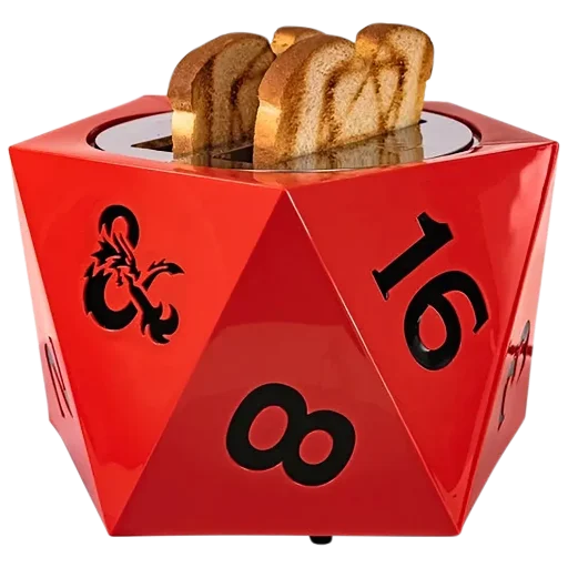 Uncanny Brands Dungeons & Dragons Halo 2-Slice Toaster