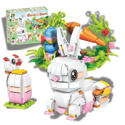 Tecnobicho 12-in-1 Easter Rabbit Building Blocks