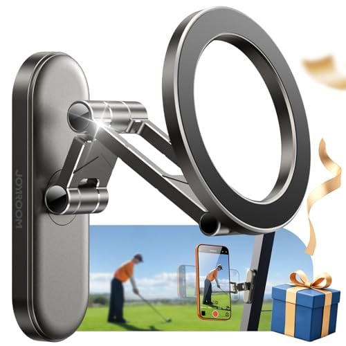 Joyroom Tri-Fold Magnetic Golf Cart Phone Holder w/ 360° Rotation (Bare Titanium) Deal