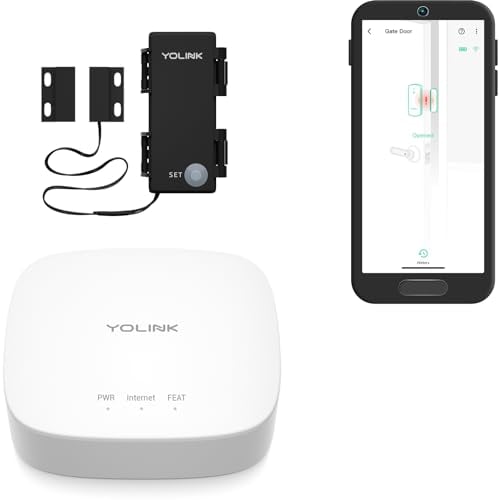 YoLink LoRa Smart Outdoor Contact Sensor & Hub Starter Kit 1/4 Mile Open Air Range Deal