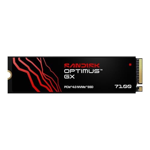 SANDISK 500GB Optimus GX 7100 NVMe SSD - PCIe Gen 4, M.2 2280, Up to 7,250 MB/s Read Speed Deal