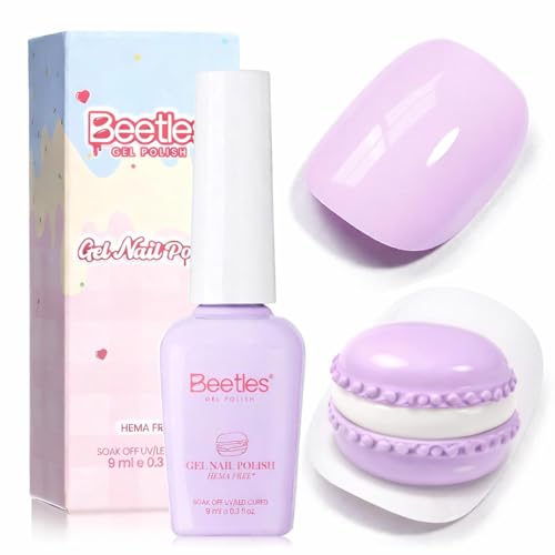 Beetles 9mL HEMA Free Glossy Gel Nail Polish (Lavender Macarons) Deal