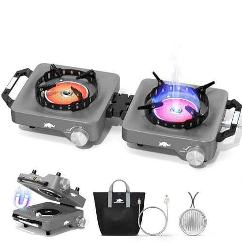 2-Burner Propane Camping Stove - 30,000 BTU Deal