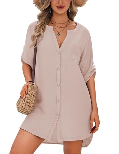 Ekouaer Button Down Swimsuit Coverup Deal