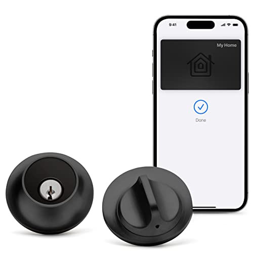 Level Lock+ Smart Deadbolt Lock w/ Apple Home Key (Matte Black)