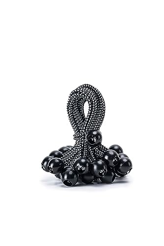 Ball Bungee Cord 30-Pack (6", Black/White)