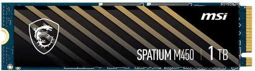 MSI SPATIUM M450 1TB PCIe Gen 4 x4 NVMe M.2 2280 SSD Deal