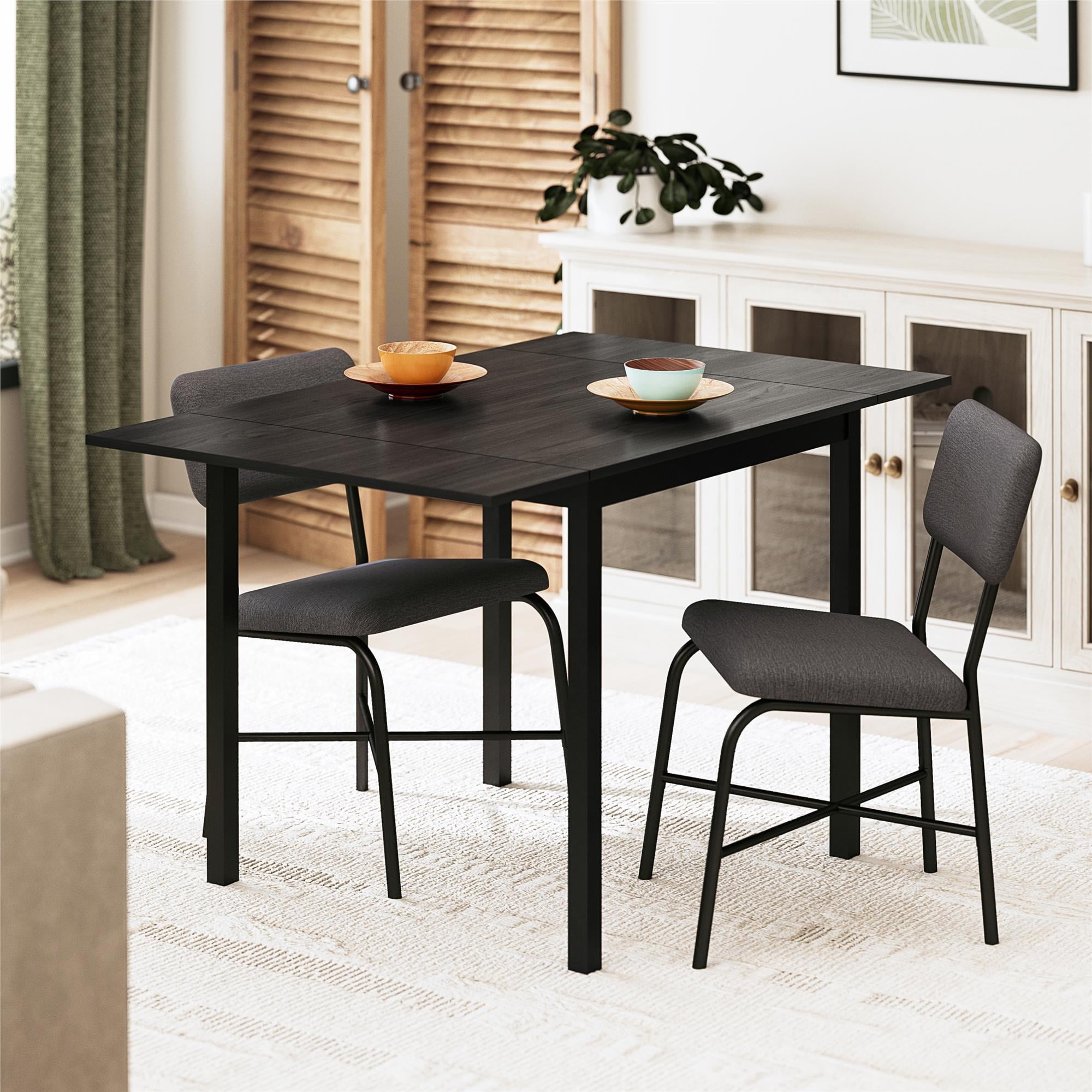 Mainstays 3-Piece Drop Leaf Table and Dining Chair Set Deal