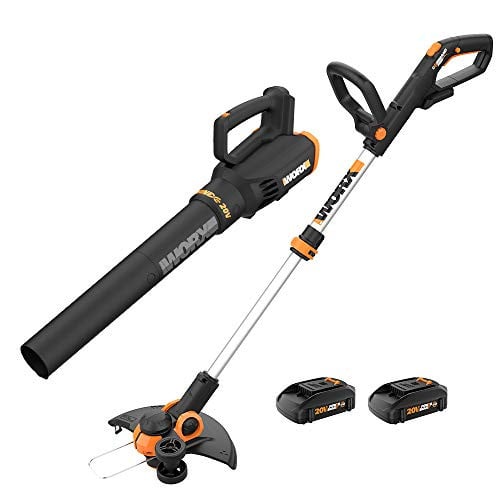 WORX 20V 12" Cordless String Trimmer & 360 CFM Leaf Blower Combo Kit
