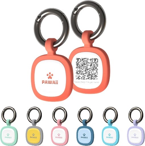 Silent Silicone Pet ID Tag with QR Code