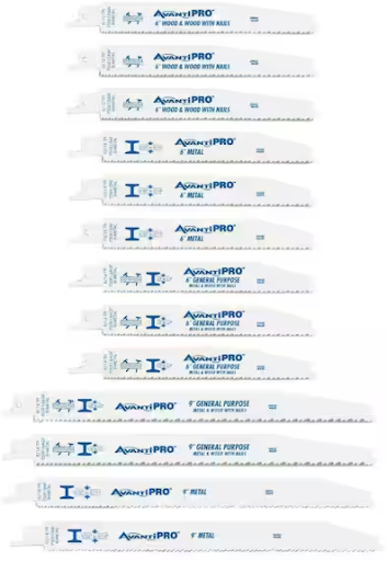 Avanti Pro Bi-Metal Reciprocating Saw Blade Set 13-Piece